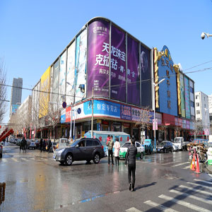 盘锦市兴隆台区苏宁电器楼体墙面广告